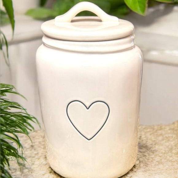 Rae Dunn Other - Rae Dunn Storage Heart Canister Mint Condition Canister Love Cookie Jar Storage